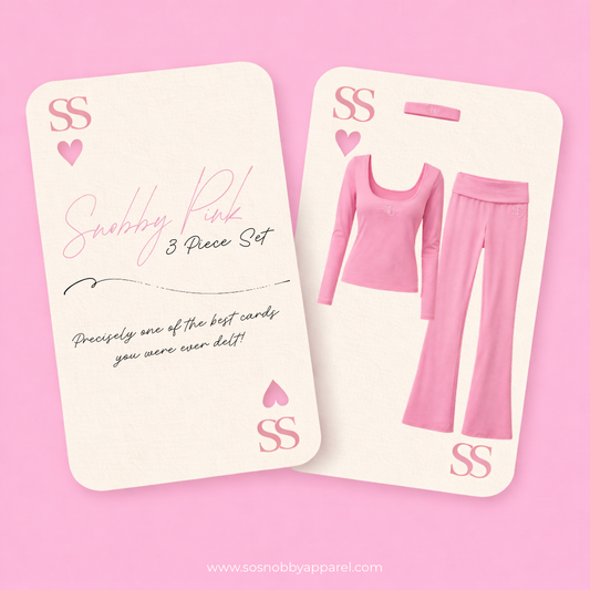 Snobby Pink 3 Piece Set
